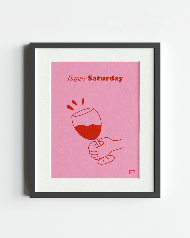 HAPPY SATURDAY - Classic Matte Paper - Image 3