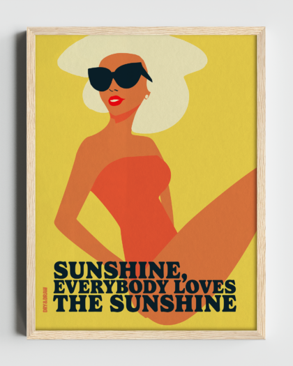 LOVES THE SUNSHINE - Classic Matte Paper Wooden Framed Poster