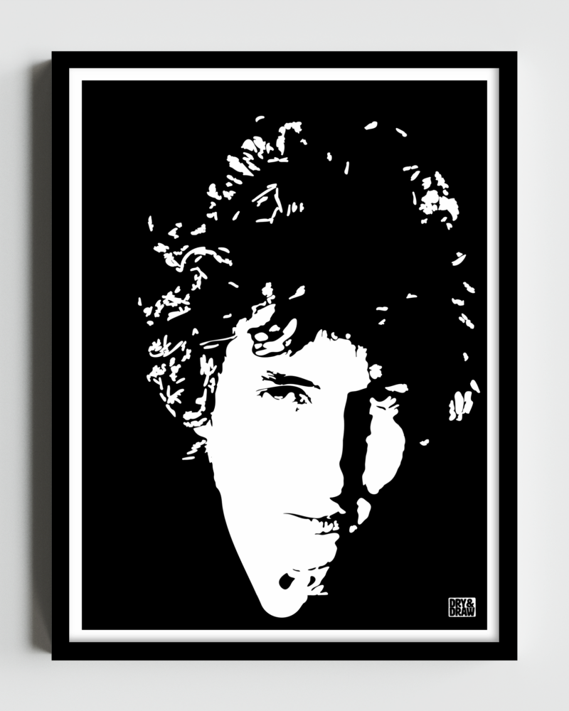 BOB DYLAN - Classic Matte Paper Wooden Framed Poster