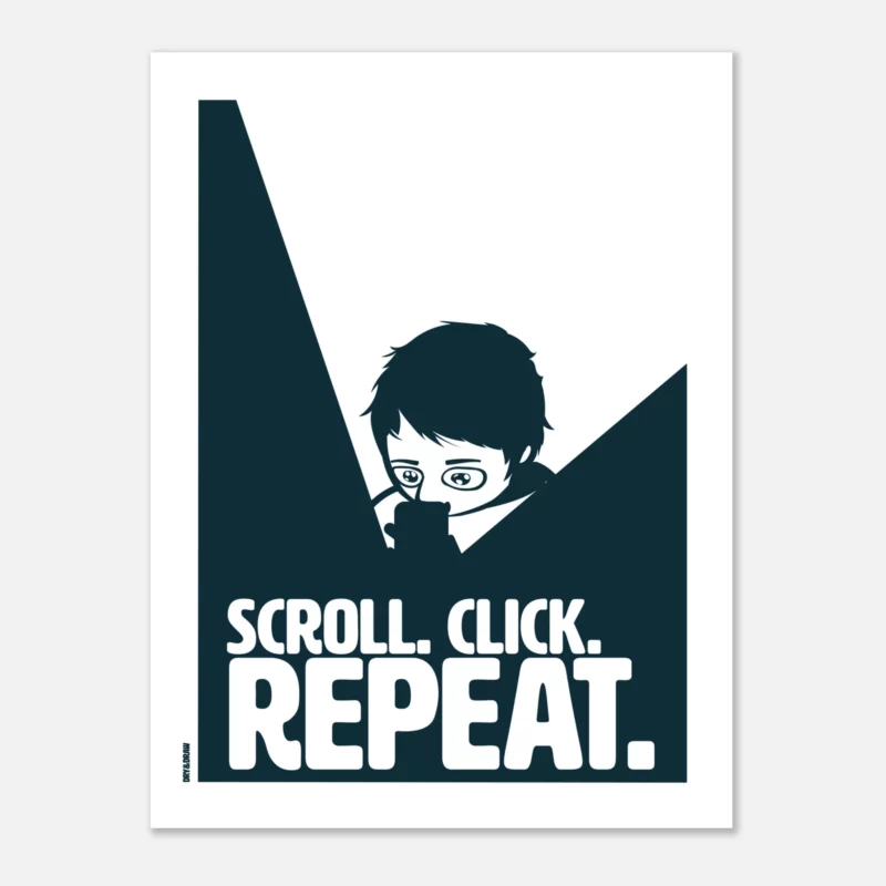 SCROLL. CLICK. REPEAT. - Classic Matte Paper - Image 2